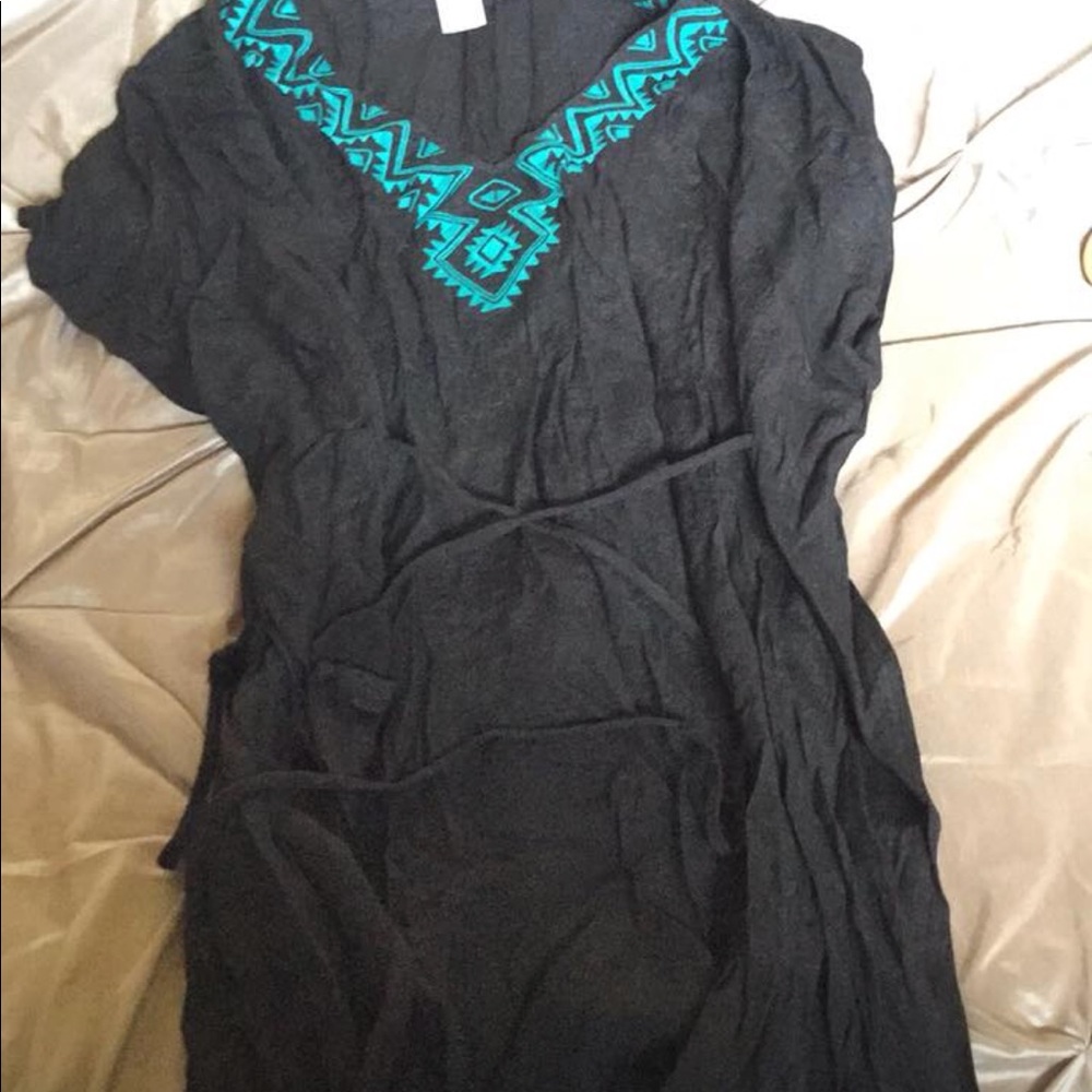 Black and Teal swim coverup. Size L